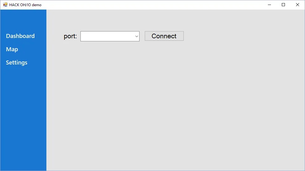 Settings view